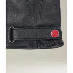 Sort Deerskin Handsker med Cashmere Foring