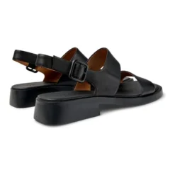 Sorte flade sandaler til kvinder