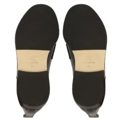 Sorte loafers med flad hæl
