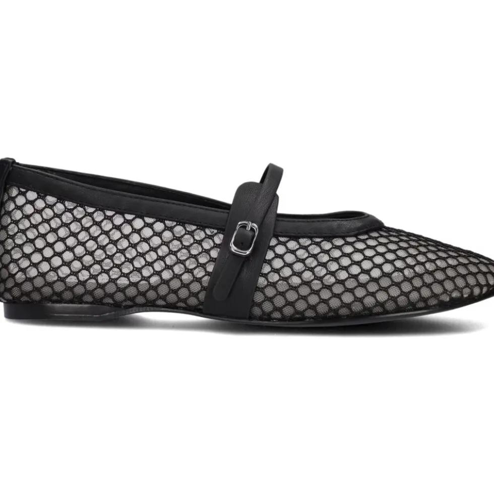 Sorte Mesh Ballerina Sko