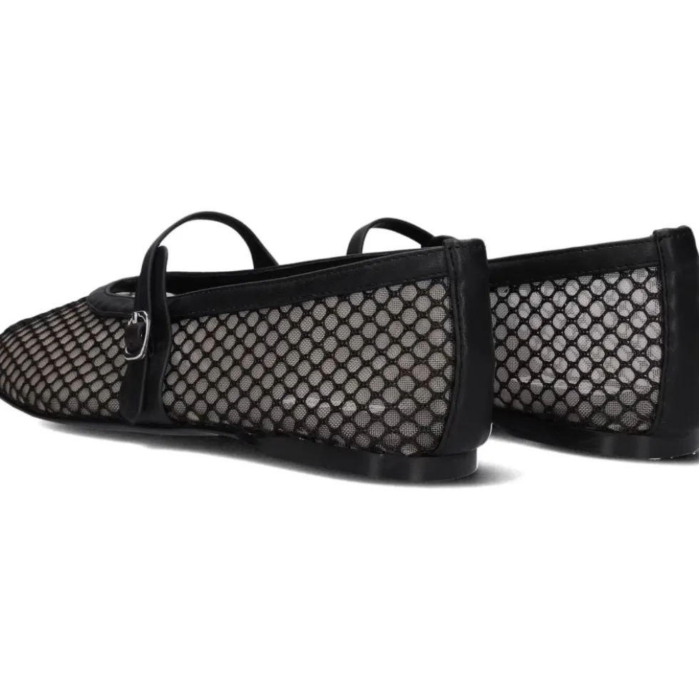 Sorte Mesh Ballerina Sko