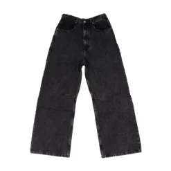 Sort Logo Jeans Lynlåslukning