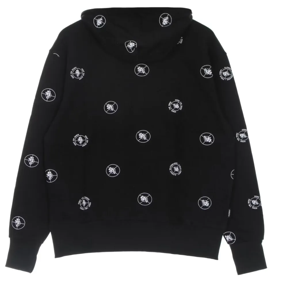 Sort Polka Dot Hættetrøje