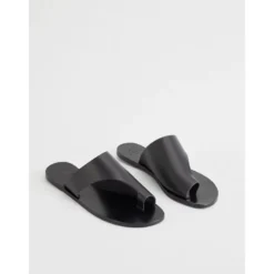 Sort Rosa Cutout Sandal Sko
