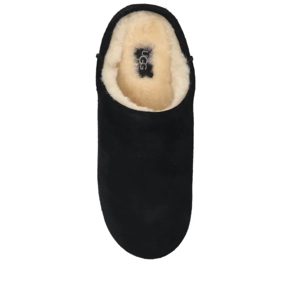 Sort Ruskind Fåreskind Sandaler