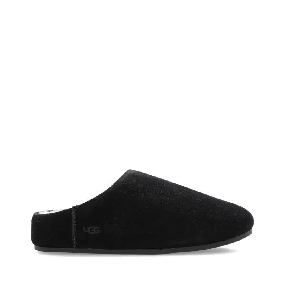 Sort Ruskind Fåruld Slip-On Sko