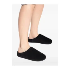 Sort Ruskind Fåruld Slip-On Sko