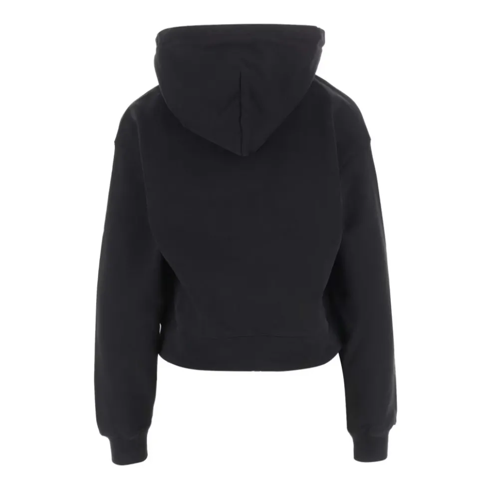 Sort Snørehætte Sweater