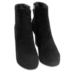 Sort Suede Ankelstøvle