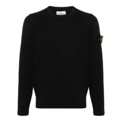 Sort Sweatshirt Stilfuldt Behageligt Design