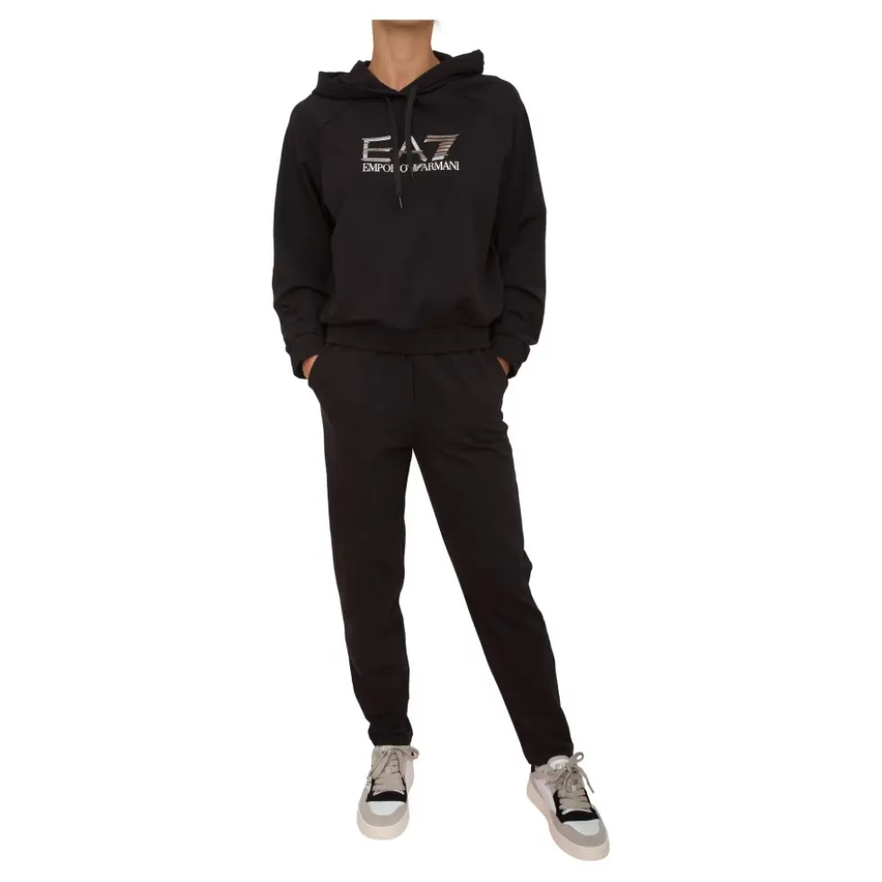 Sort Tracksuit Bomuld Modal Elastan