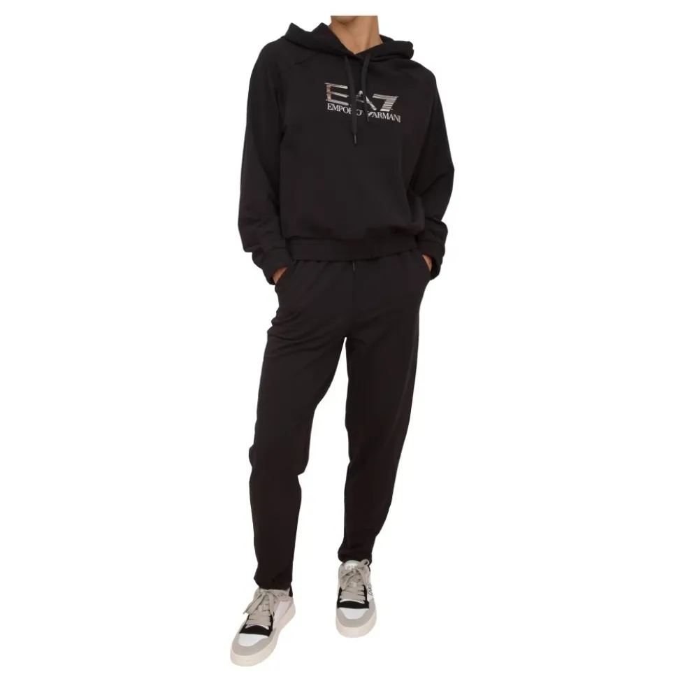 Sort Tracksuit Bomuld Modal Elastan