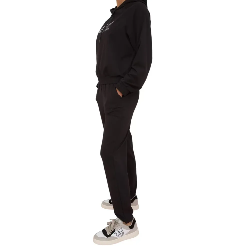 Sort Tracksuit Bomuld Modal Elastan