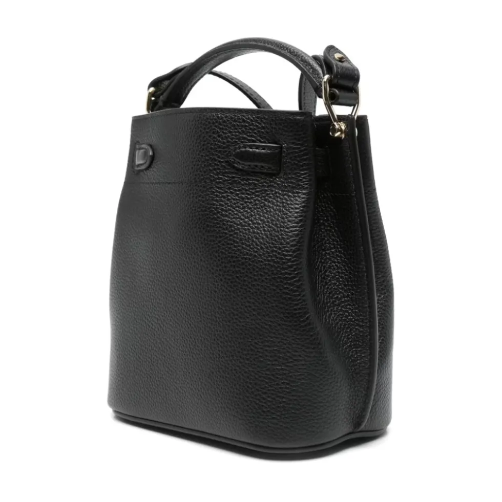 Sort Twist-Lock Skuldertaske