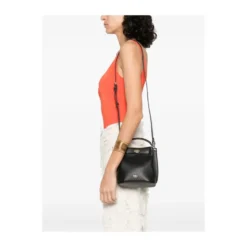 Sort Twist-Lock Skuldertaske