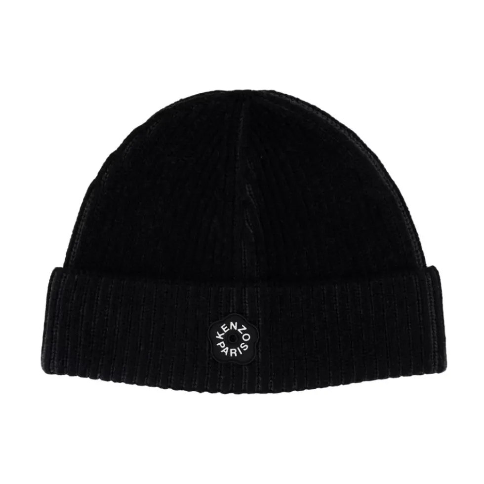 Sort Uld Beanie Hat