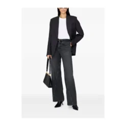 Sort Vasket Panel Jeans