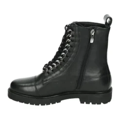 Sporty Sort Læder Sneakers ROCK 21