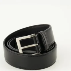 Square Buckle Leather Belt