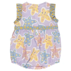 Starfish Print Cotton Romper