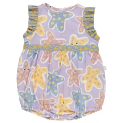 Starfish Print Cotton Romper