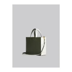 Stilfuld Bianco-Verde Skuldertaske