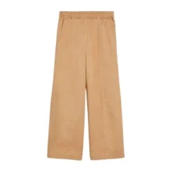 Stilfulde Brune Bomuldscropped Bukser