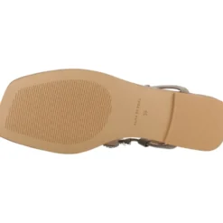 Stilfulde flade sandaler med sten