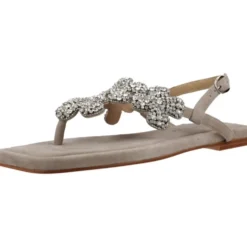 Stilfulde flade sandaler med sten