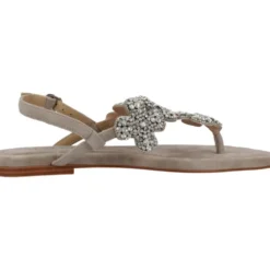 Stilfulde flade sandaler med sten