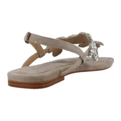 Stilfulde flade sandaler med sten