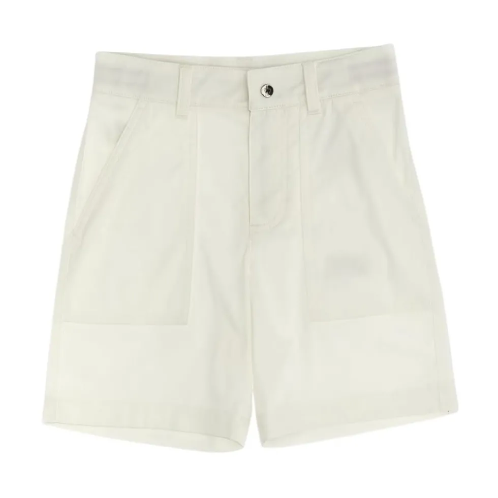 Stilfulde hvide shorts med lommer