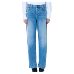 Straight-leg Denim Jeans