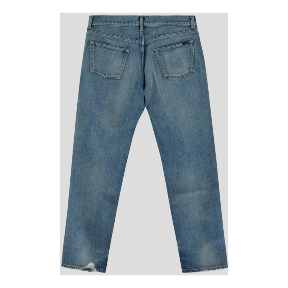 Straight Leg Denim Jeans