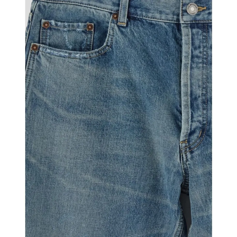 Straight Leg Denim Jeans