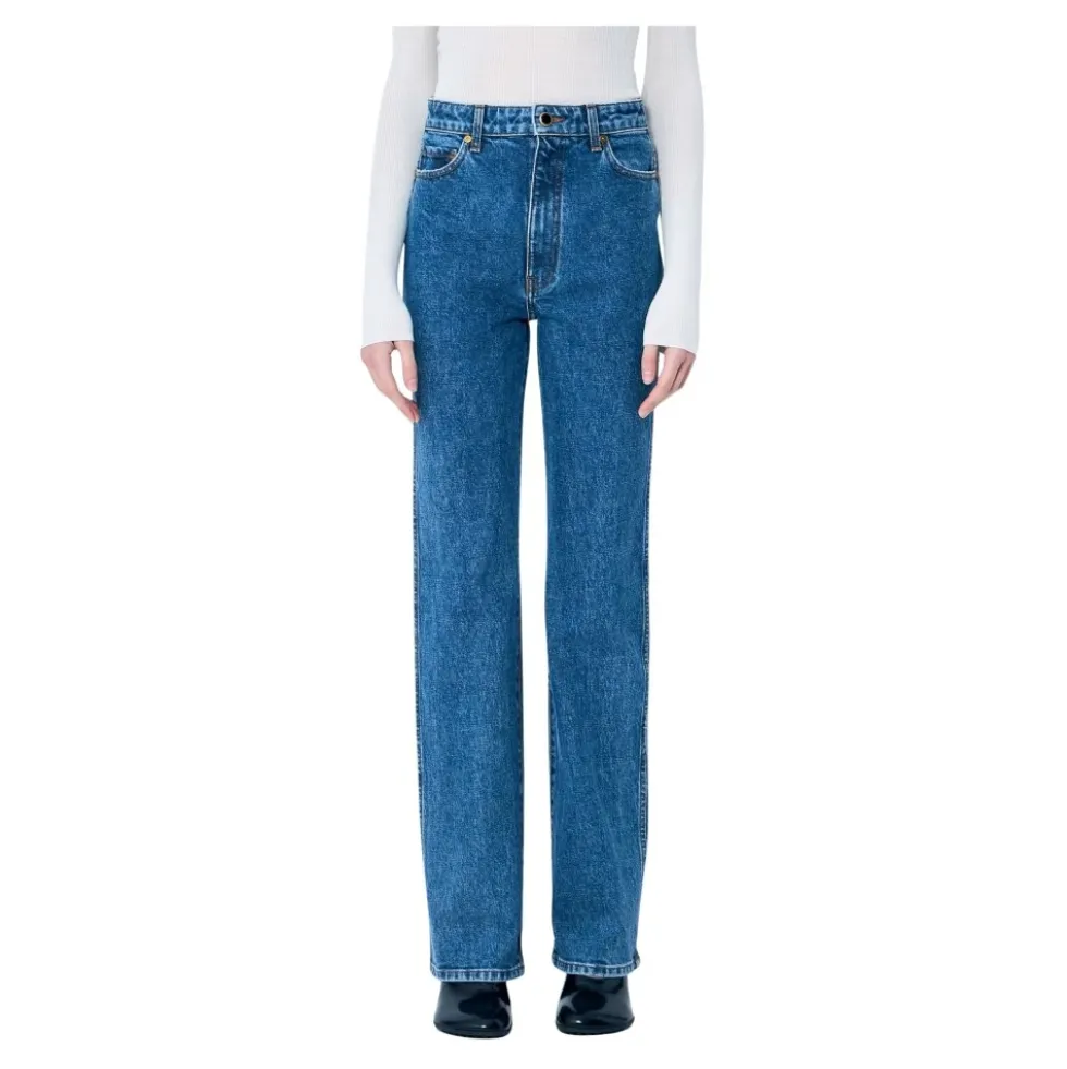 Straight-leg Five-Pocket Jeans