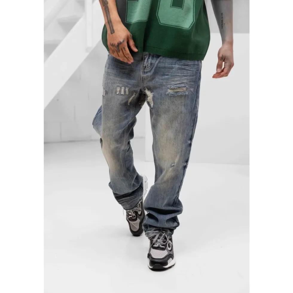 Straight Stitched Denim