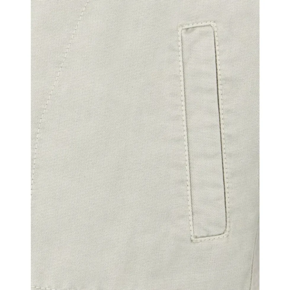 Stretch Cotton Canvas Coach Jacket