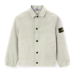 Stretch Cotton Canvas Coach Jacket