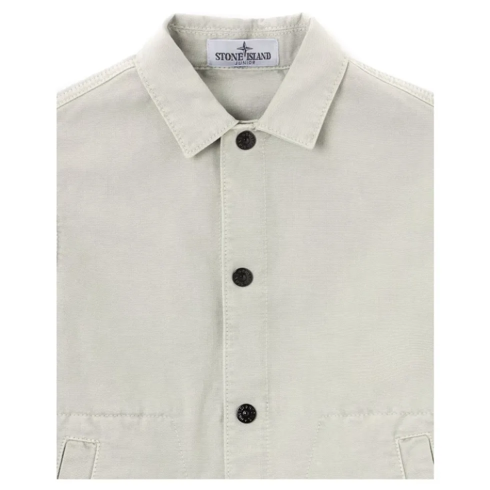 Stretch Cotton Canvas Coach Jacket