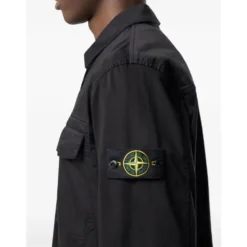 Stretch Cotton Satin Overshirt
