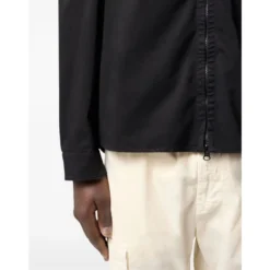 Stretch Cotton Satin Overshirt