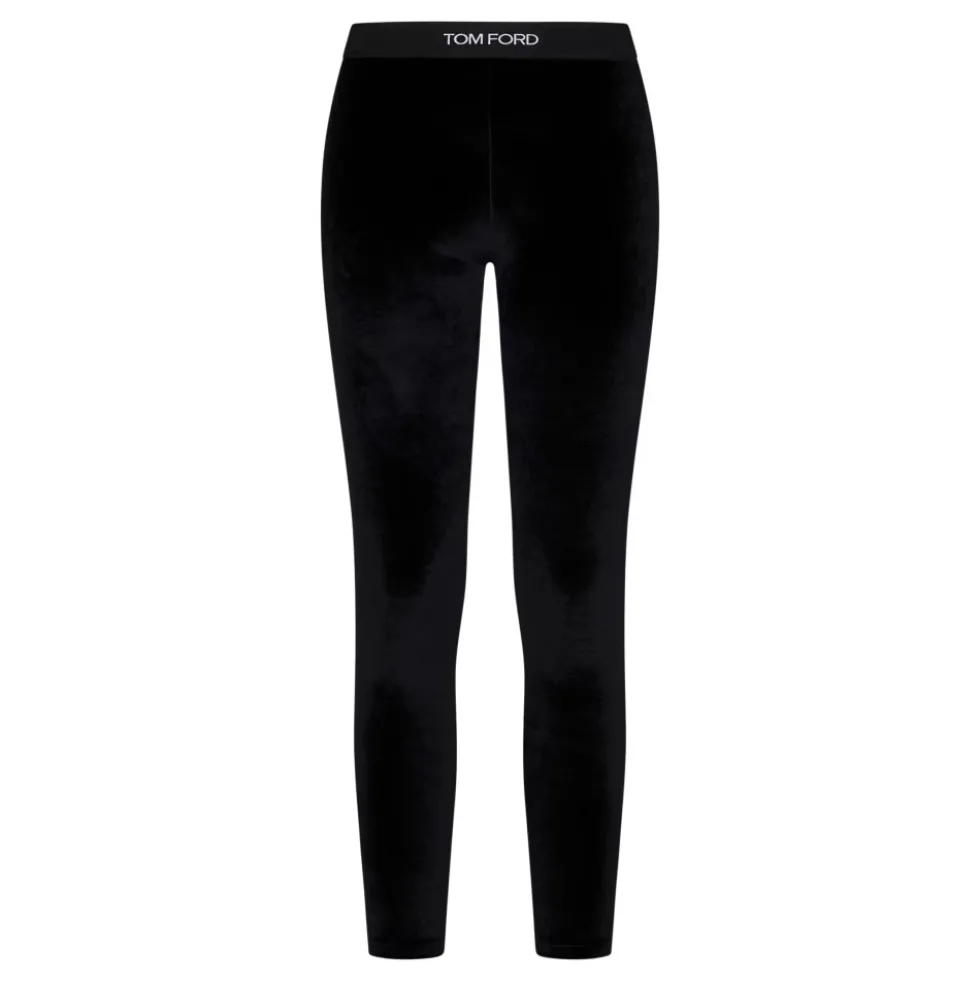 Stretch Leggings med Logo