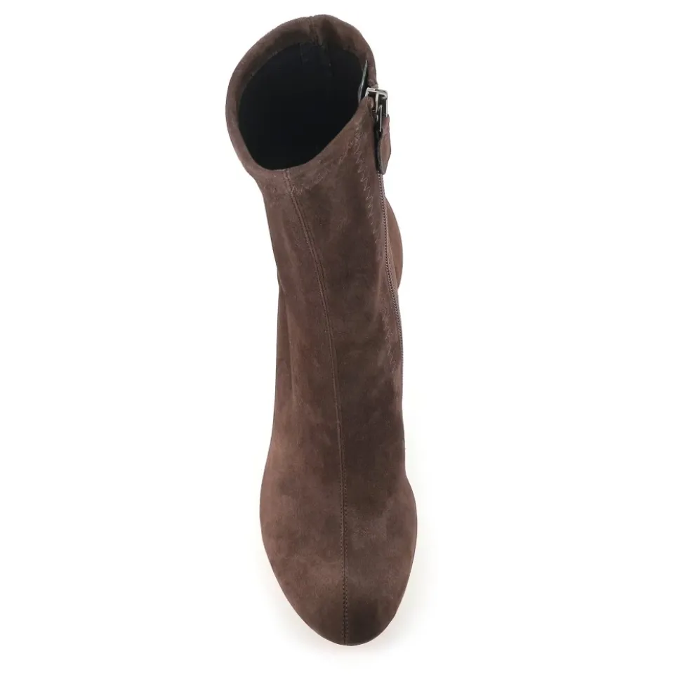 Stretch Suede Ankelstøvle