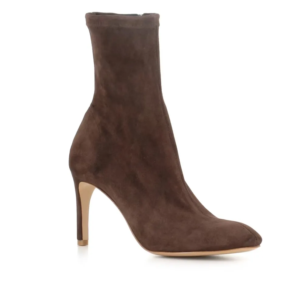 Stretch Suede Ankelstøvle