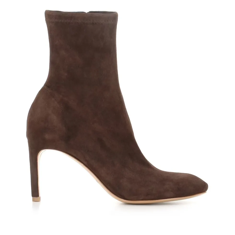 Stretch Suede Ankelstøvle