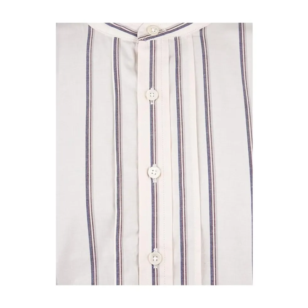 Stribet Creme Chemise