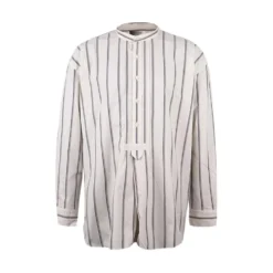 Stribet Creme Chemise