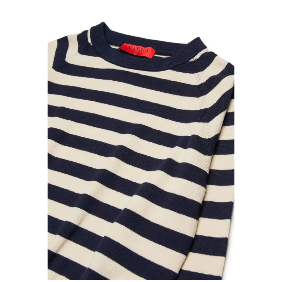 Stribet Jacquard Sweater