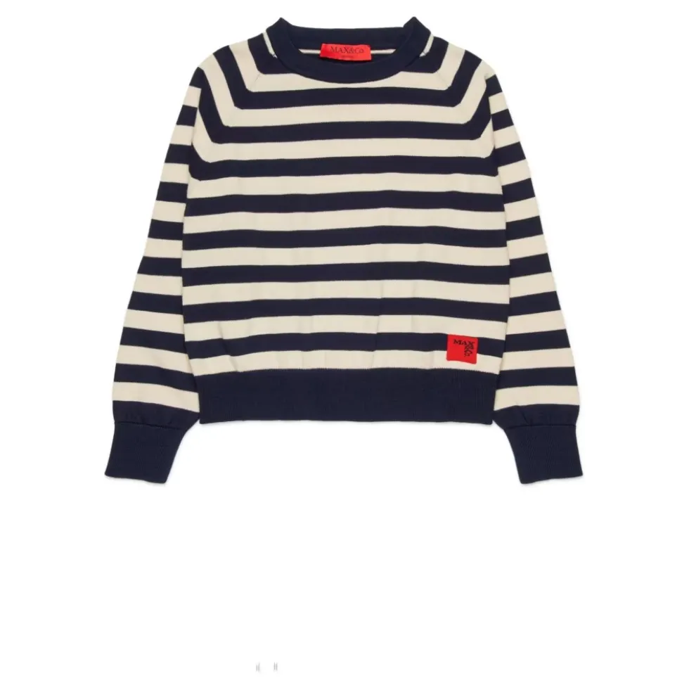 Stribet Jacquard Sweater